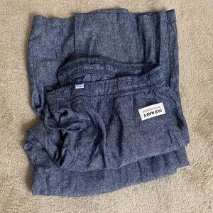 Old Navy Wide Leg Linen-Look Pants